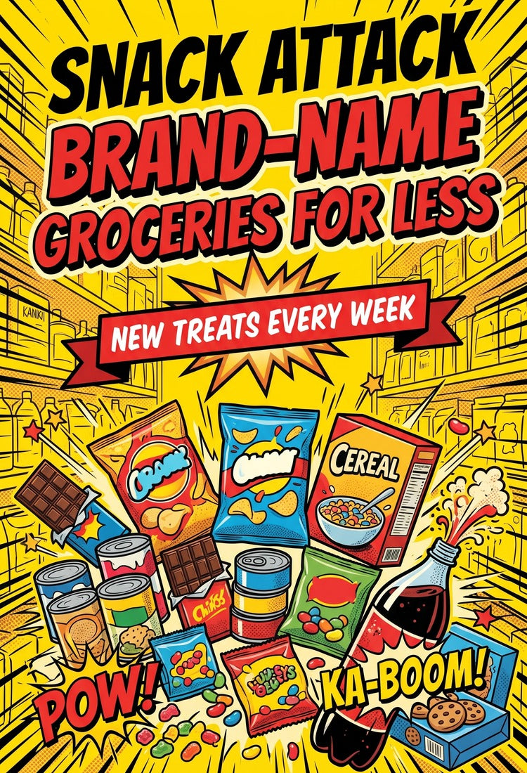 Snack attack — brand-name groceries for less, new treats every week